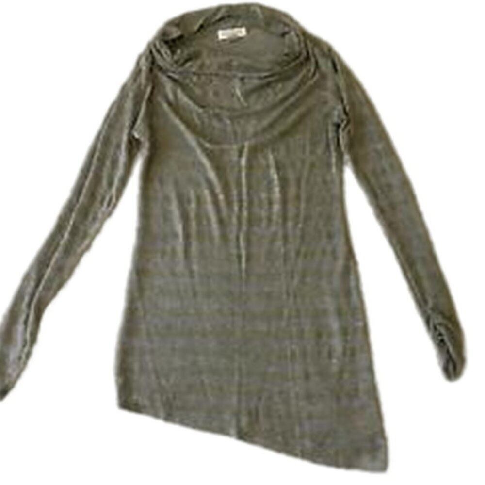 Motherhood Maternity Gray Glitter Tunic Sweater Size Large || EUC